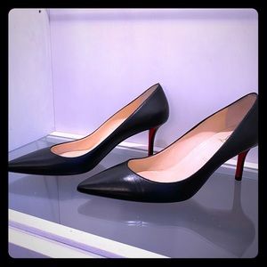 85mm Pointed Toe Christian Louboutin Black